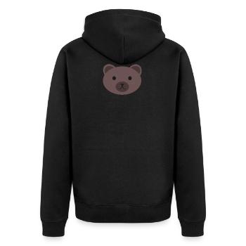 porter - Veste à capuche bio Premium Unisexe - noir - Dos - Nico (187cm)