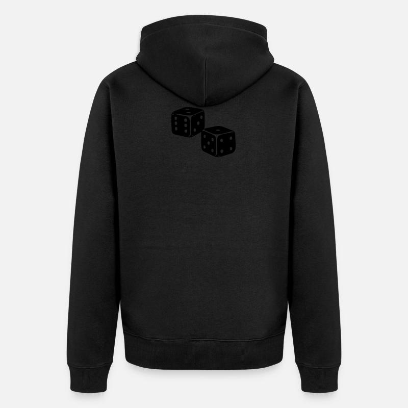 cubes - Veste à capuche bio Premium Unisexe - noir