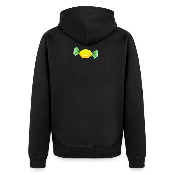 bonbons - Veste à capuche bio Premium Unisexe - noir - Dos - Nico (187cm)