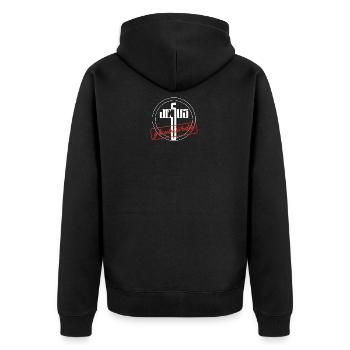 Jésus - Veste à capuche bio Premium Unisexe - noir - Dos - Nico (187cm)