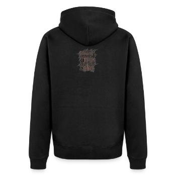 Cardist Cardistry Flourish Shuffle Kartentrick - Unisex Premium Bio Zip Hoodie - Schwarz - Hinten - Nico (187cm)