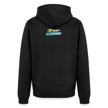 Keine Therapie - Nur RC - RC Geländewagen Liebe - Unisex Premium Bio Zip Hoodie - Schwarz - Hinten - Nico (187cm)