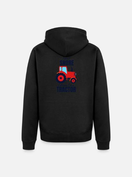 Traktor - Unisex Premium Bio Zip Hoodie - Schwarz