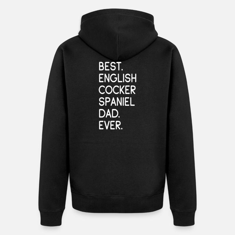 Cocker anglais - Veste à capuche bio Premium Unisexe - noir