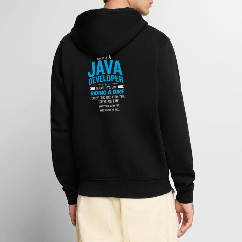 Java Developer Unisex Premium Organic Zip Hoodie