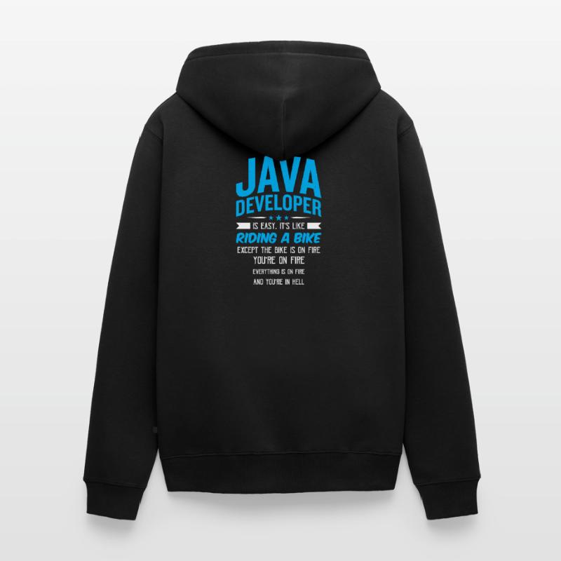 Java Developer Unisex Premium Organic Zip Hoodie