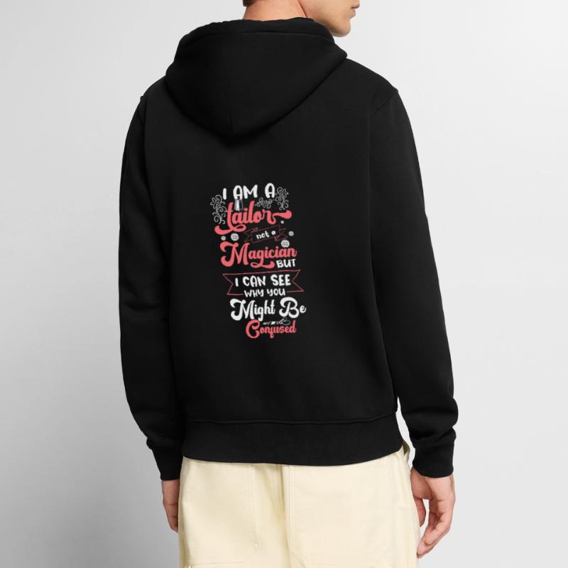 Tailor Thread Pants Bespoke Tailor Unisex Premium Organic Zip Hoodie