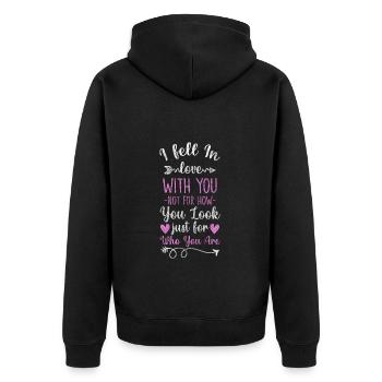 Relationship Adventure In Love Marriage - Unisex Premium Organic Zip Hoodie - black - Back - Nico (187cm)