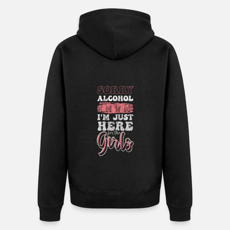 Sevrage sans alcool - Veste à capuche bio Premium Unisexe - noir