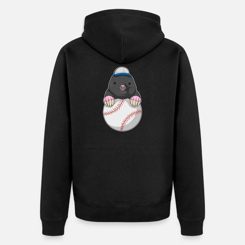 Mole Cap Baseball - Veste à capuche bio Premium Unisexe - noir