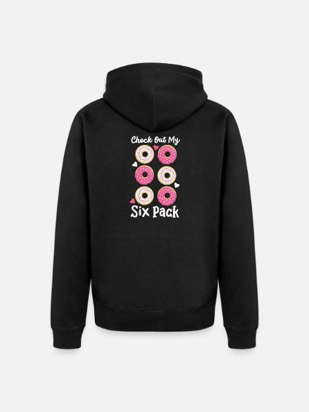 Donut Sixpack Fitness - Unisex Premium Bio Zip Hoodie - Schwarz