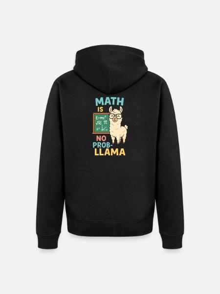 Bass ist der Speck der Musik - Unisex Premium Bio Zip Hoodie - Schwarz