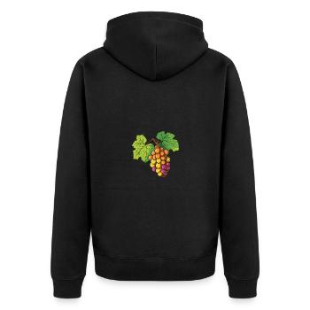 Raisin Fruit - Veste à capuche bio Premium Unisexe - noir - Dos - Nico (187cm)