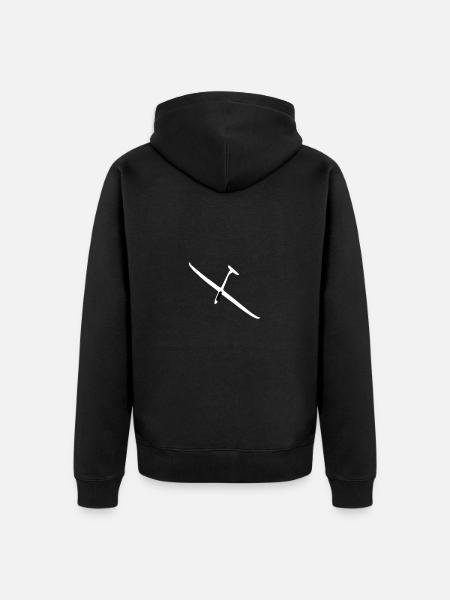 Glider Gliding Gliding Glider - Unisex Premium Organic Zip Hoodie - black