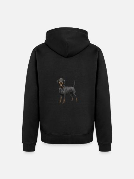 Teckel Dackel - Veste à capuche bio Premium Unisexe - noir