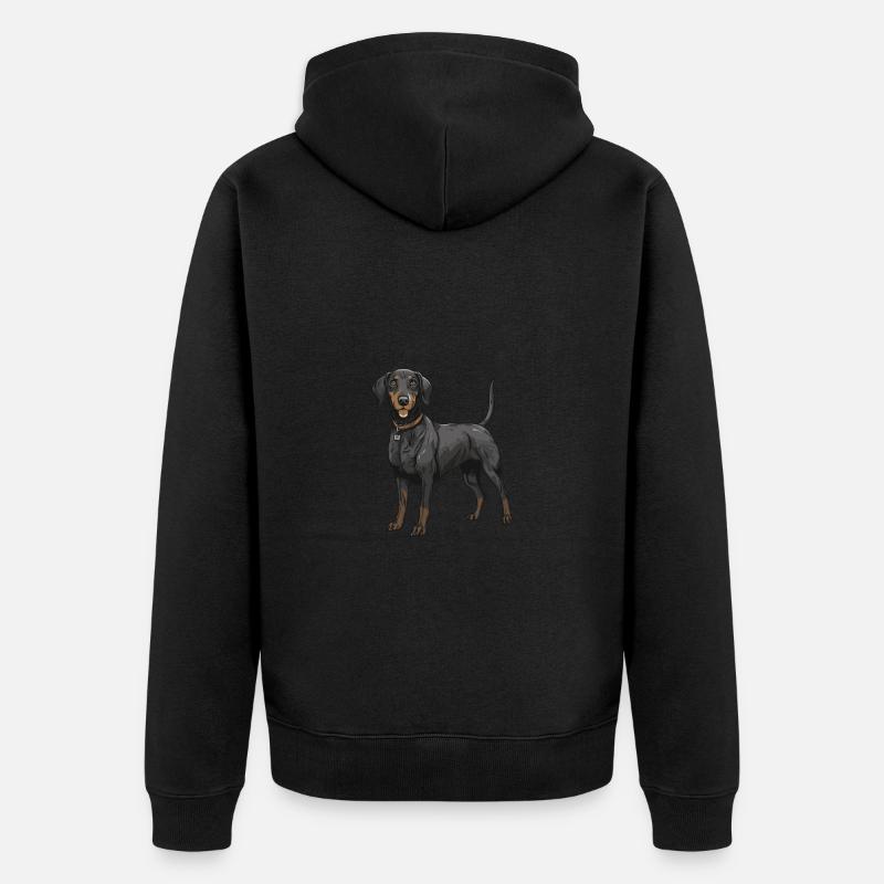 Teckel Dackel - Veste à capuche bio Premium Unisexe - noir