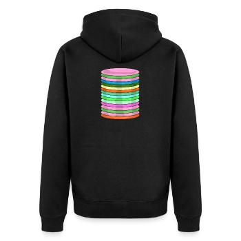 Frisbee Golf Disc Frisbee Discgolf - Veste à capuche bio Premium Unisexe - noir - Dos - Nico (187cm)