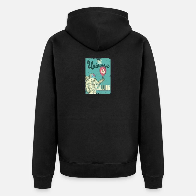 The Universe is Calling Geschenkidee - Veste à capuche bio Premium Unisexe - noir