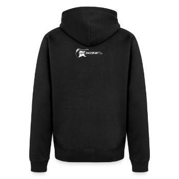 I Am A Bassist Bassman motif pour un bassiste - Veste à capuche bio Premium Unisexe - noir - Dos - Nico (187cm)