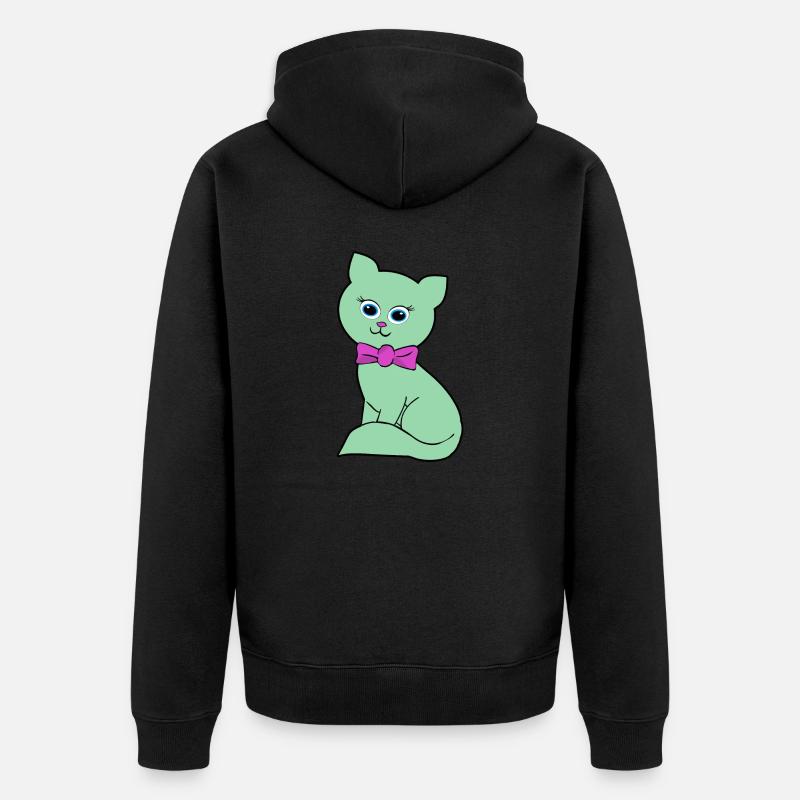 Chaton - Veste à capuche bio Premium Unisexe - noir