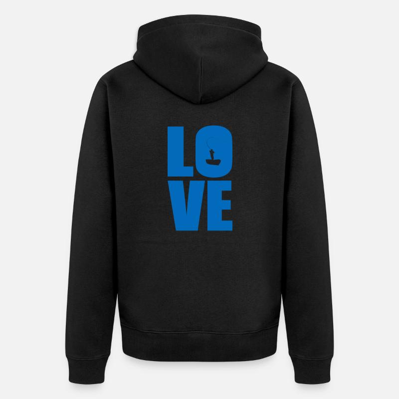 Pêcheurs pêcheurs - Veste à capuche bio Premium Unisexe - noir