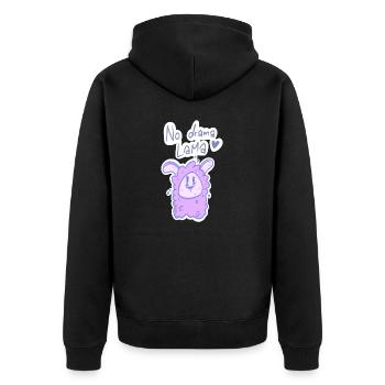 Lama2 - Veste à capuche bio Premium Unisexe - noir - Dos - Nico (187cm)