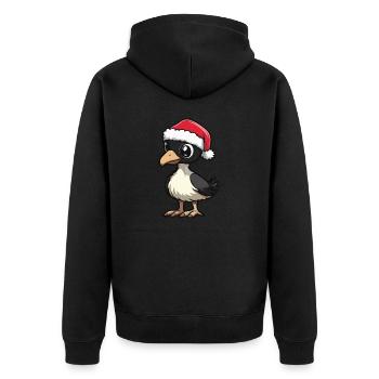 Bouquet Christmas - Unisex Premium Organic Zip Hoodie - black - Back - Nico (187cm)