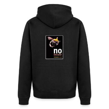 Hummel - Unisex Premium Bio Zip Hoodie - Schwarz - Hinten - Nico (187cm)