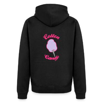 cotton candy - Veste à capuche bio Premium Unisexe - noir - Dos - Nico (187cm)