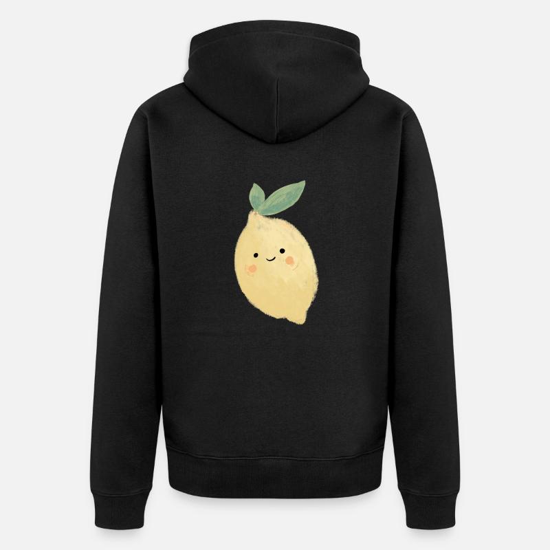 Citron aigre-doux - Veste à capuche bio Premium Unisexe - noir