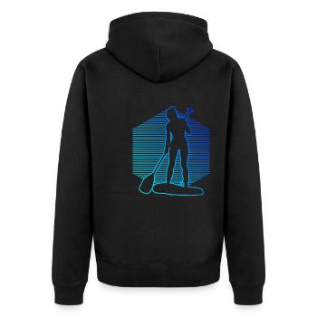 Standup Paddleboard Stand up Paddle Board - Veste à capuche bio Premium Unisexe - noir - Dos - Nico (187cm)