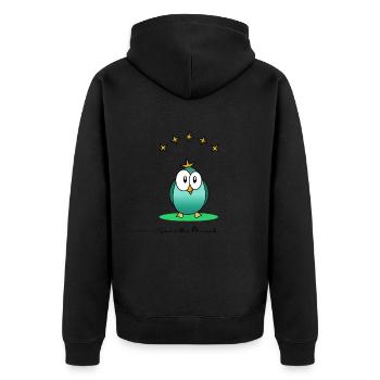 JOUR DE LA TERRE. ECOLOGIE. PLANETE. ENVIRONNEMENT - Veste à capuche bio Premium Unisexe - noir - Dos - Nico (187cm)