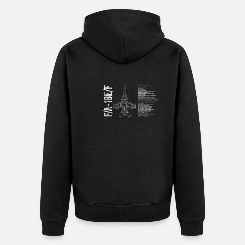 Super Hornet - Veste à capuche bio Premium Unisexe - noir