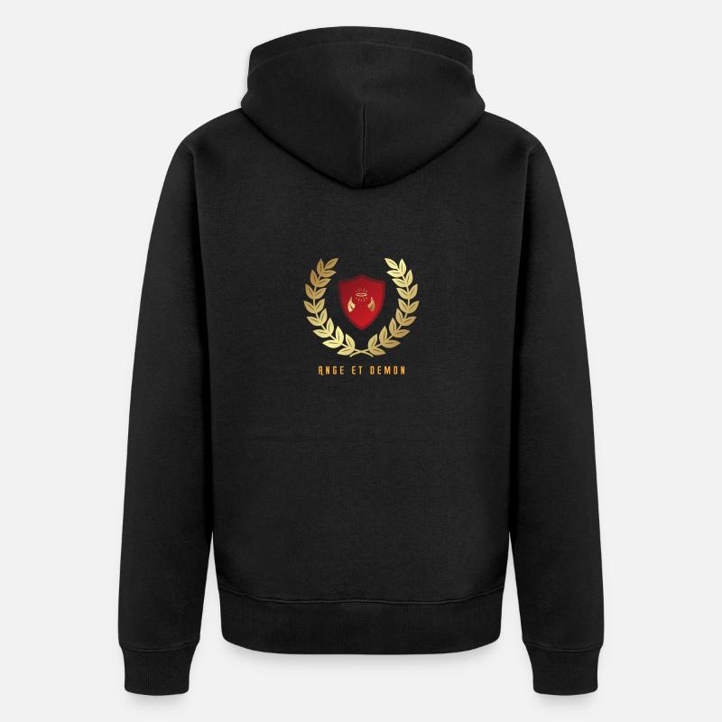 Ange et Demon - Veste à capuche bio Premium Unisexe - noir