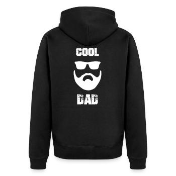 COOL PAPA - Veste à capuche bio Premium Unisexe - noir - Dos - Nico (187cm)