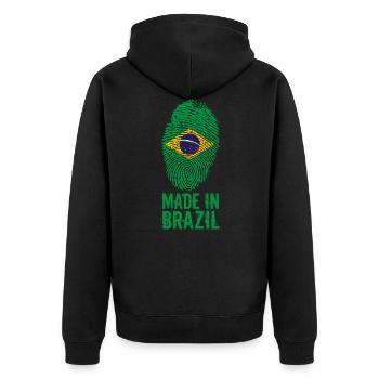 Made in Brazil / Made in Brazil Brasil - Veste à capuche bio Premium Unisexe - noir - Dos - Nico (187cm)