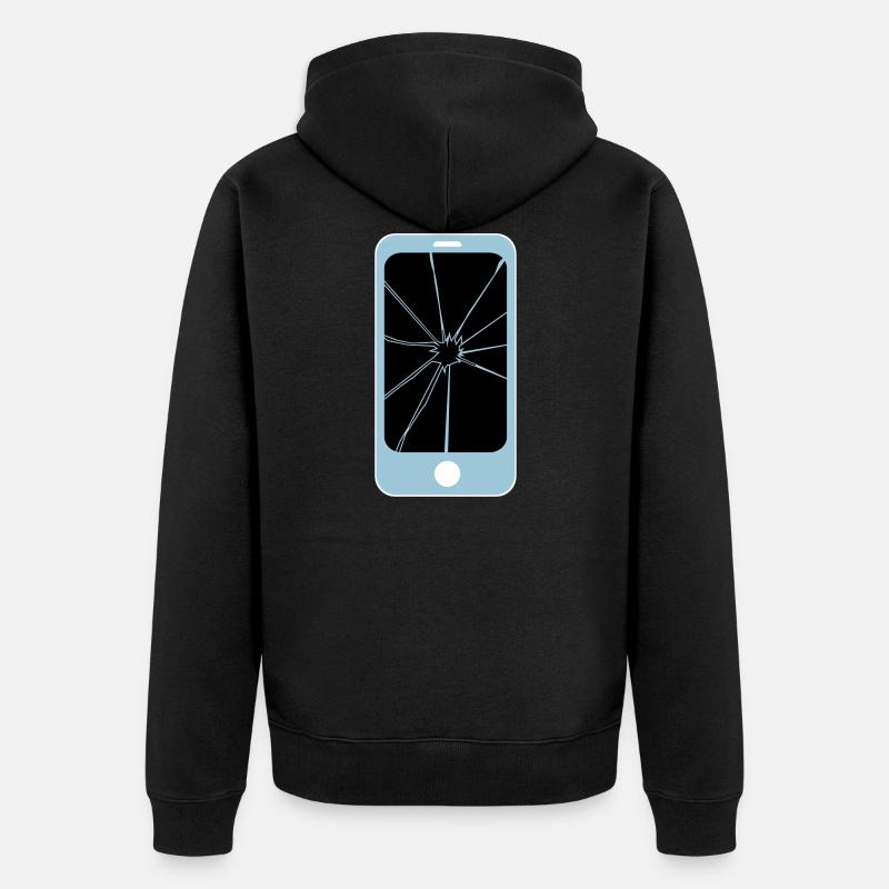 spider app - Unisex Premium Bio Zip Hoodie - Schwarz