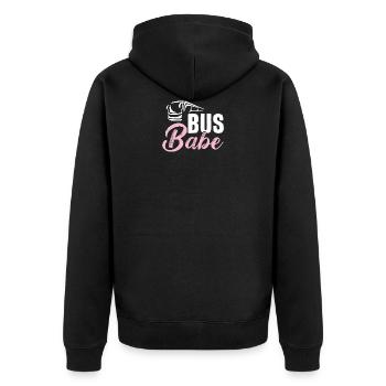 Bus driver Bus drivers Gift - Unisex Premium Organic Zip Hoodie - black - Back - Nico (187cm)