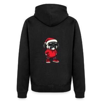 Kangal chien Noël Noël - Veste à capuche bio Premium Unisexe - noir - Dos - Nico (187cm)