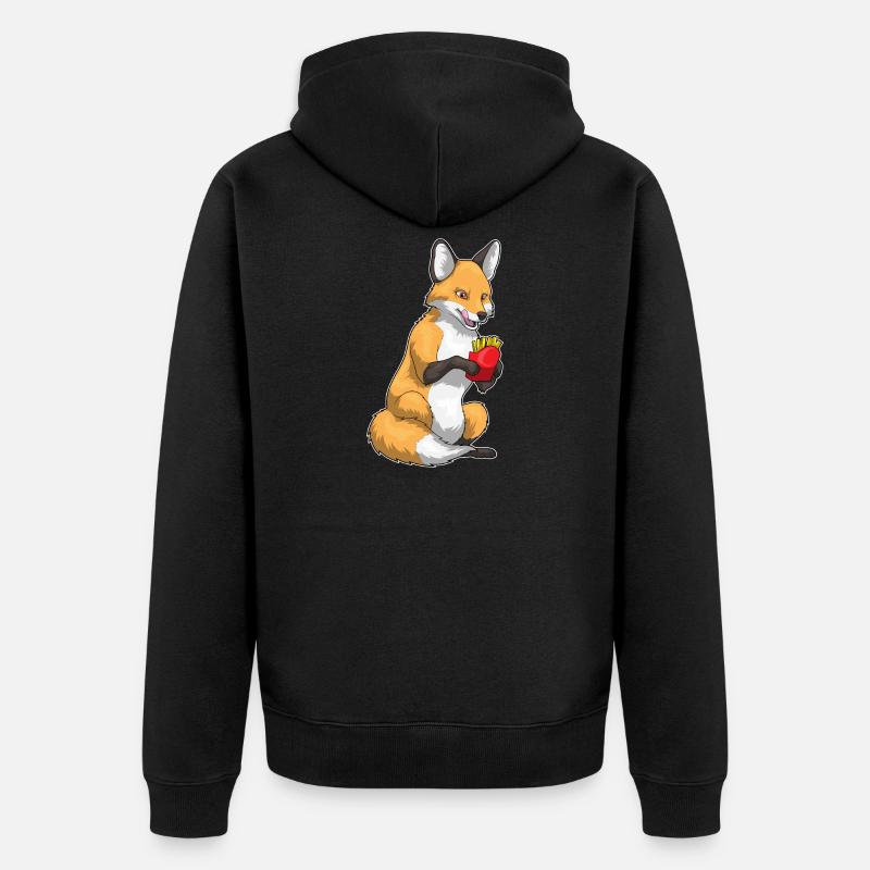 Frites Fuchs - Veste à capuche bio Premium Unisexe - noir