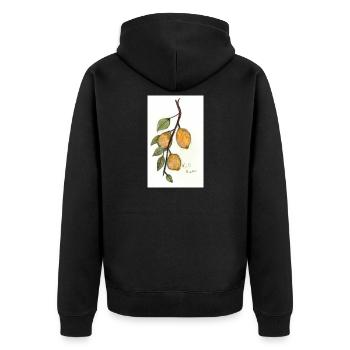 Citronnier - Veste à capuche bio Premium Unisexe - noir - Dos - Nico (187cm)