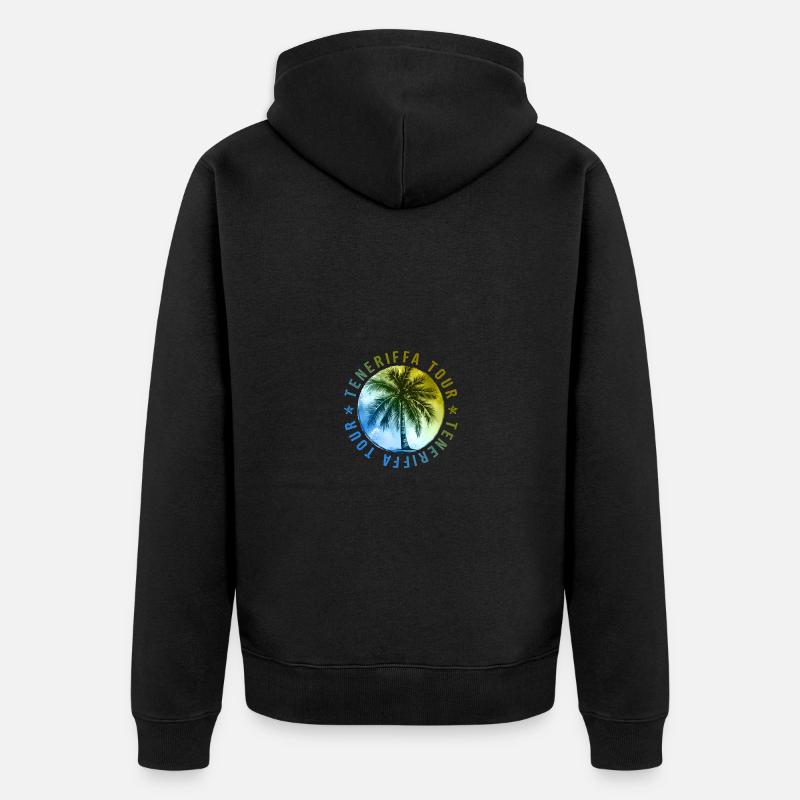Vacances à Tenerife Tour - Veste à capuche bio Premium Unisexe - noir