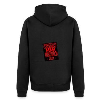Enterrement de vie de garçon 2024 - Veste à capuche bio Premium Unisexe - noir - Dos - Nico (187cm)
