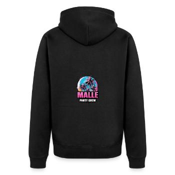 Malle Party Crew Dicton De Vacances - Veste à capuche bio Premium Unisexe - noir - Dos - Nico (187cm)