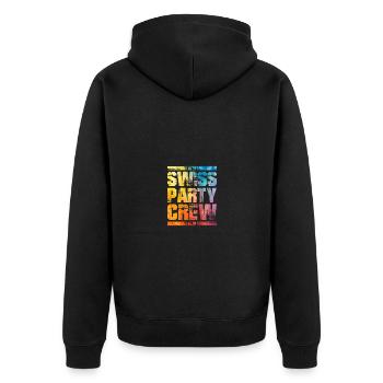 Équipe de fête suisse Bunt Schweiz - Veste à capuche bio Premium Unisexe - noir - Dos - Nico (187cm)