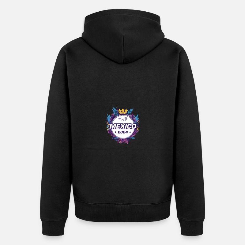 Mexiko 2024 - Unisex Premium Bio Zip Hoodie - Schwarz