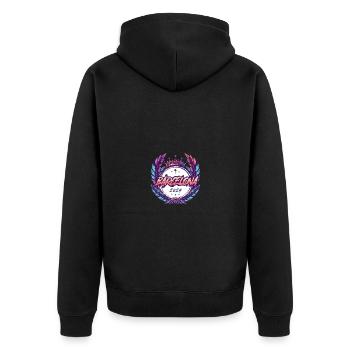Armoiries de Barcelone 2024 - Veste à capuche bio Premium Unisexe - noir - Dos - Nico (187cm)