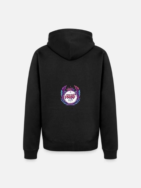 Kreta 2024 Wappen - Unisex Premium Bio Zip Hoodie - Schwarz