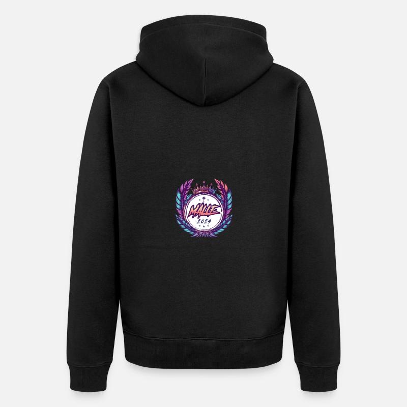 Armoiries de Malle 2024 - Veste à capuche bio Premium Unisexe - noir