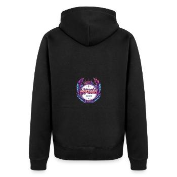 Armoiries de Mykonos 2024 - Veste à capuche bio Premium Unisexe - noir - Dos - Nico (187cm)